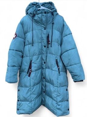 Canada weathergear Light Blue Puffer Hooded Coat women’s medium